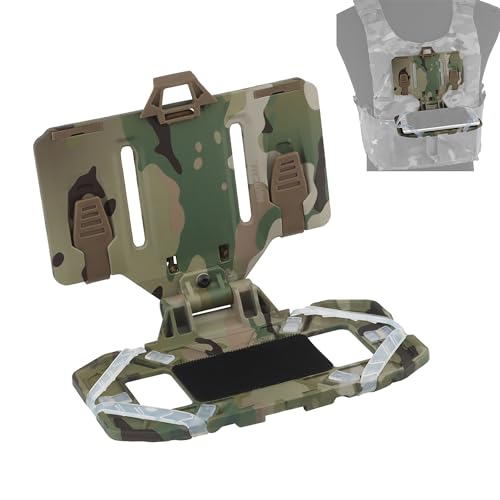 Panneau de navigation pliable Molle avec support téléphone tactique pour écran 11.9 à 17 cm