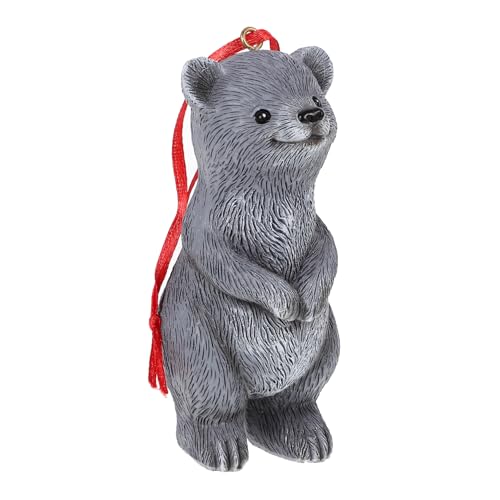 Happyyami Décor Résine Ours Adorable Ornement Suspendu pour Jardin Figure De Ours pour Décoration Extérieure Et Aménagement Paysager
