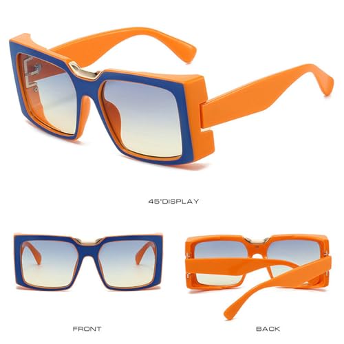 COTIA Fashion Square Sunglasses for Women Men Personality Thick Frame Classic Retro Rectangle Sun Glasses2