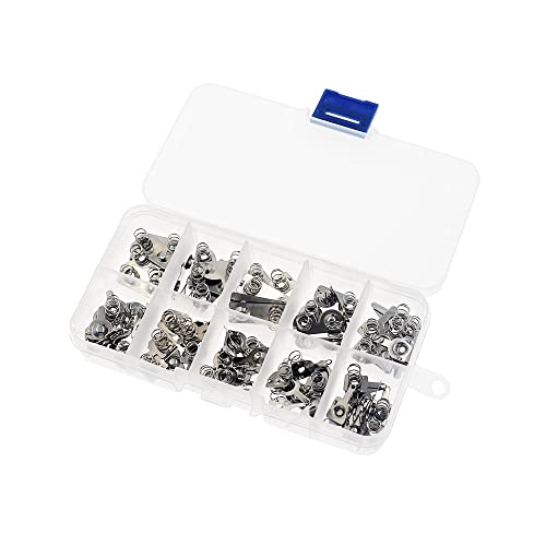 80 piezas resortes metálicos para pilas AAA miniatura 4