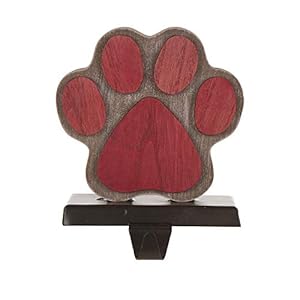 Glitzhome 6.3" H Christmas Paw Stocking Holder for Fireplace Mantel Stand Hanger Sturdy Wooden/Metal Xmas Seasonal Home Party Decoration Glitzhome 63 H Christmas Paw Stocking Holder for Fireplace Mantel Stand Hanger Sturdy WoodenMetal Xmas Seasonal Home Party Decoration