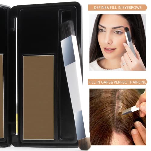 Hairline Powder Hair Line Shadow, Gray Hair Coverage Touch Up Temporary Concealing Powder, Sweatproof & Windproof, Root Cover Up Powder For Women & Men #TOP2