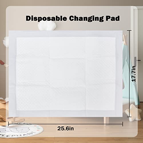 Reflyaway Baby Disposable Changing Pads - Soft Non-Woven Fabric (25 Pads) Underpads 18 X 23 Inches Ultra Absorbent Waterproof Protective Pee Pads For Babies, Kids, Adults, Elderly（Big White） #TOP5