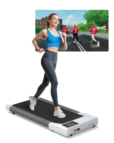 Copant Raceable Cinta de Andar Adecuado para Dispositivo Portatil Alta Tecnología, Cursos Ejercicios y Multijugador Carrera, Walking Pad MAX 159kg Cinta de Correr Escritorio con App Control