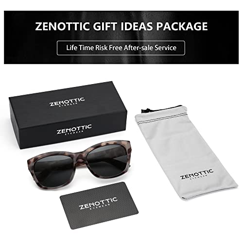 Zenottic Cat Eye Sunglasses Women Polarized - Vintage Square Shades Uv Protection Retro Oversized Sun Glasses For Driving #TOP5