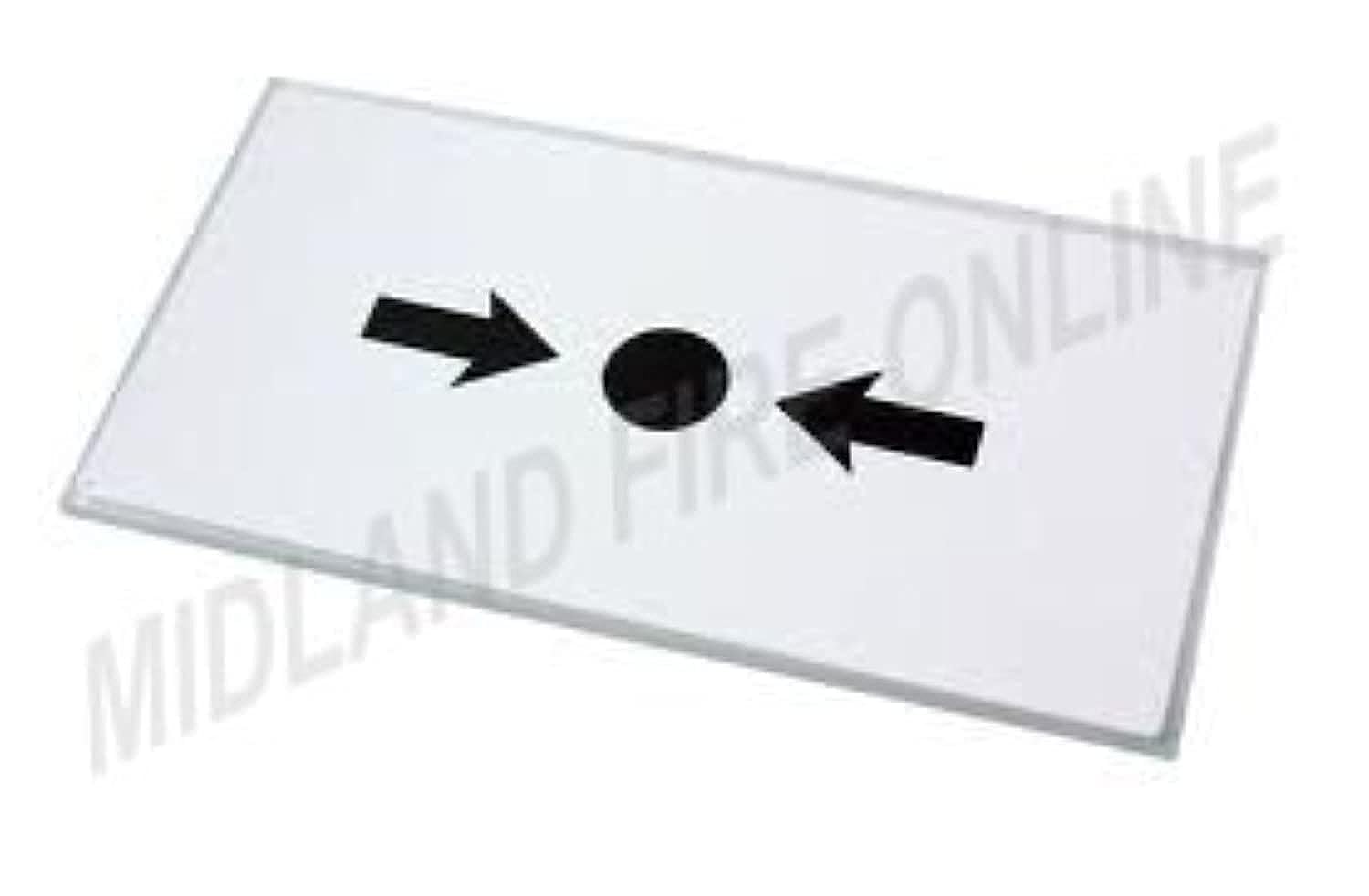KAC Spare Call Point Glass x5 by Midland Fire On-Line