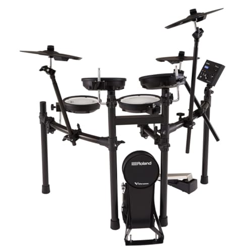 Image of Roland TD-07KV Electronic V-Drums Kit - Legendary Dual-Ply All Mesh Head kit with superior expression and playability - Bluetooth Audio & MIDI - USB for recording audio and MIDI data - 40 FREE Melodic