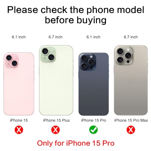image for 2 PCS for ASDAWN Back Rear Camera Lens Glass Replacement for iPhone 15