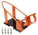 PEAKTOW Heavy Duty Motorcycle Wheel Chock, 1800 lb Capacity Motorcycle Adjustable Stand for 15"-21" Wheels, Mounting Hardware Included