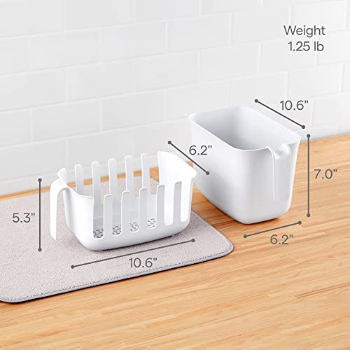 YouCopia Reusable Silicone, White, Bag Drying Rack and Bin Set - Image 4