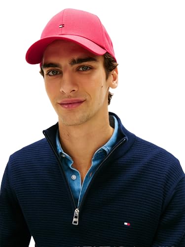 Image of Tommy Hilfiger Men's Cotton Flag Logo Adjustable Baseball Cap