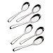 HornTide Cuillère à Soupe de 6 pièces Cuillère Chinoise Coutellerie Miroir en Acier Inoxydable Polissage 6.5 Pouces 16.5cm