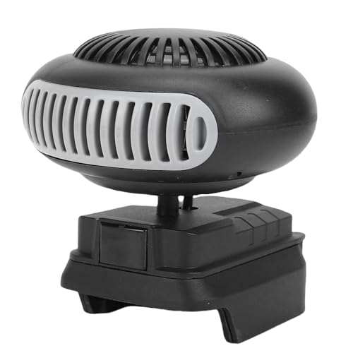 Yanmis Calentador de Espacio con Batería, Ventilador Calefactor Portátil de 170 W, Descongelador de Calentamiento Rápido, Desempañador para Coche, Hogar, Oficina, con 2 Niveles de