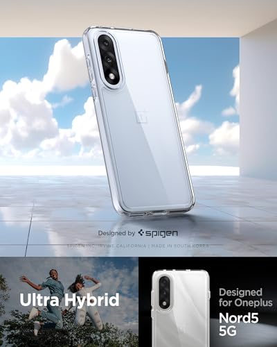 Image of Spigen Ultra Hybrid | OnePlus Nord 5 5G Case [Transparent] [Air Cushion Protection] OnePlus Nord 5 5G Back Cover | TPU+PC - Crystal Clear