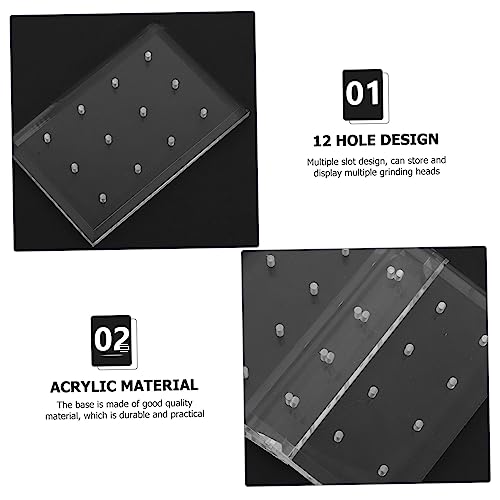 Base acrílica para manicura 2 piezas transparente miniatura 5