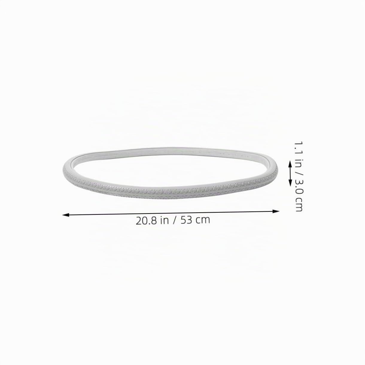 Popetpop NeumáTico EláStico Para Silla De Ruedas 24X1 3/8 Pu Gris 2 Piezas Ruedas De Repuesto SóLidas Antipunzonado Para Interior Y Exterior Facil InstalacióN