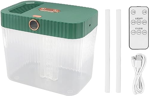 Humidificateur diffuseur vert foncé avec télécommande et arrêt automatique