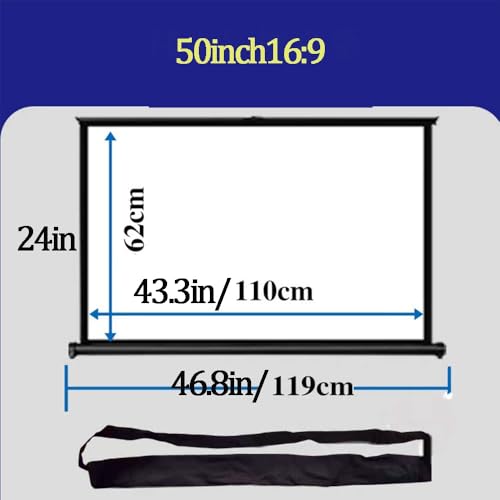 Pantalla de proyección manual de mesa 50" 16:9 miniatura 7