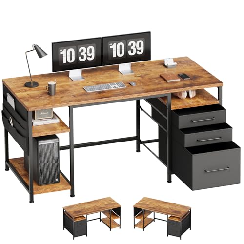 Amazon | Maihail 机 pcデスク パソコンデスク 幅148cm×奥行50cm