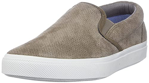 Sperry mens Striper Plushwave Slip on Sneaker, Taupe, 9.5 US by Sperry - Used condition - US$23.84