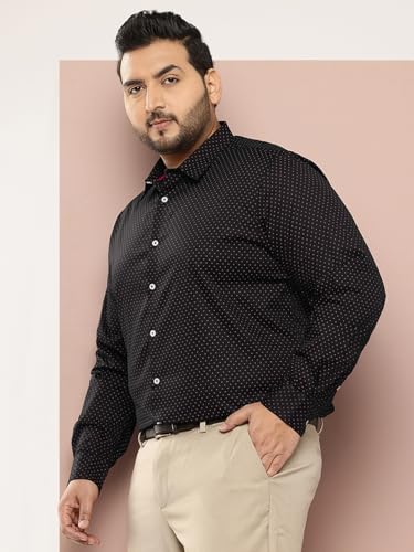 Image of Thomas Scott Men's | Plus Size | Printed | Regular Fit | 100% Cotton | Long Sleeve | Formal | Shirt for Men