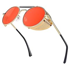 Gold Frame Red Uv400 Lens(non Polarized)