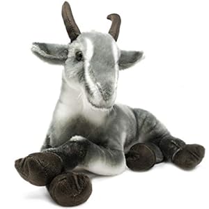 VIAHART Patrick The Pygmy Goat – Large Stuffed Animal Plush Soft Cuddly Toy – 46 cm Long – by Tiger Tale Toys