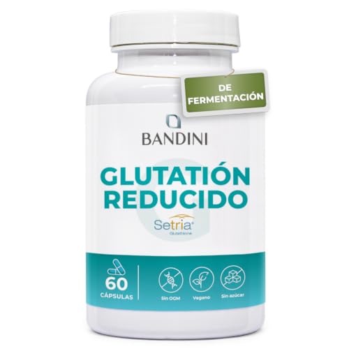 Bandini® Glutatión Potente Antioxidante - L-Glutatión Setria 60 - Cápsulas