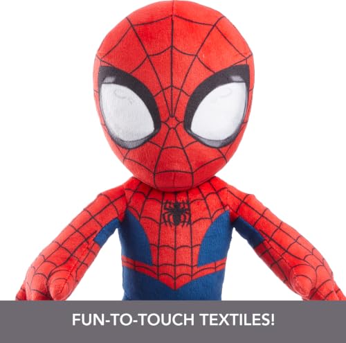 Mattel Marvel Spider-Man Plush Talker Toy with 10 Squeeze Activated Sounds | Feature plush, stuffed toy, Soft, Stylized and Ready to Save this Day, 11.75 inches tall, fan-favorite hero - image 4