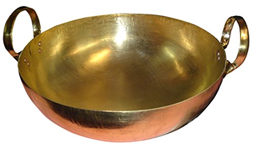 Wok de latón dorado diámetro 13.5 pulgadas miniatura 2