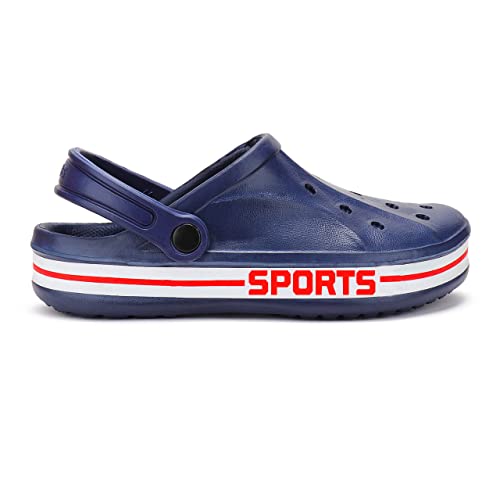 Image of BERSACHE Men Casual Lightweight Clog(Grey) ORI(C)-1907 (Blue, Numeric 9)