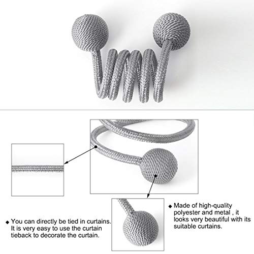 Borlas para Ventanas OUdini Estilo Clásico en Cuerda Gris Alta Resistencia 6