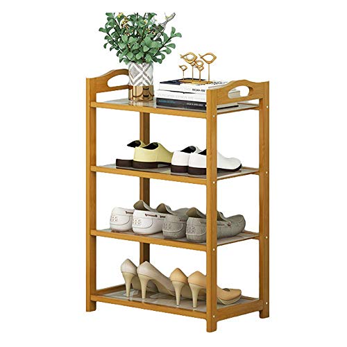 Zapatero de madera extensible – Solución de almacenamiento apilable y a prueba de polvo para la organización de la entrada del hogar y el armario – Montaje rápido, 310 niveles