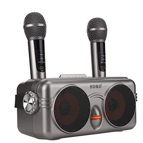 Sistema de Microfone Sem Fio Bluetooth 5.0 SD-326, MáQuina de Canto de Karaokê DoméStico Com Microfo