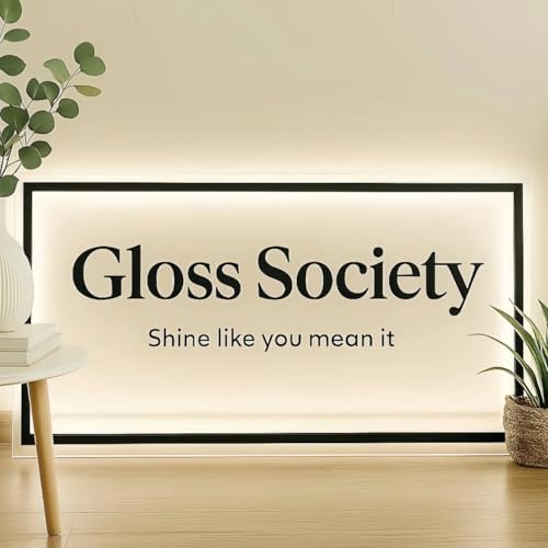 Image of CIONAOR Custom Neon Sign, Personalized LED Backlit Business and Wedding Logo Signage, Illuminated Metal Name Sign for Salon Beauty Nail Studio, UV Printed Customizable Images, Professional Wall Decor Lighting