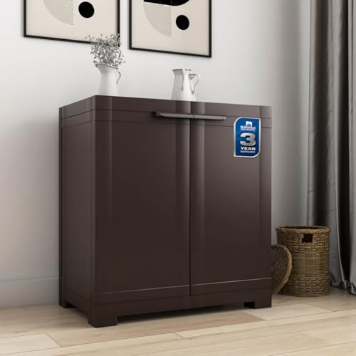 Add Nilkamal Freedom Mini Medium Plastic Kids Storage Weather Brown - Image 2