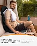 CooCoCo Back Massager with Heat for Home/Office Chair, Fathers Day Dad Gifts for Men, Vibration Massage Seat Cushion with 8 Motors, Heated Chair Pad for Sitting Comfort, Reading, Working, Relaxation