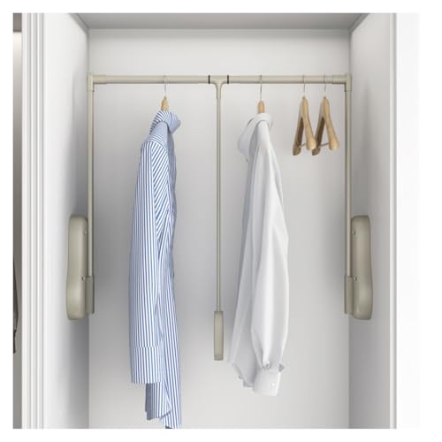Barres de suspension rabattables pour placard afin d'attraper les habits hauts