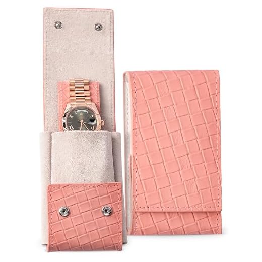 Genuine Leather Watch Travel Case Pouch