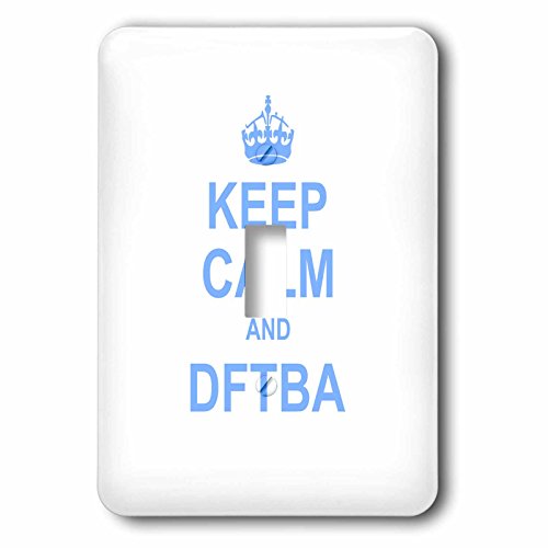 Interrupteur à bascule simple bleu 3dRose lsp_157709_1 Keep Calm mème internet