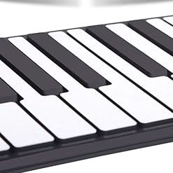 KUANDARM Piano Pliant Main Roll Piano, 88 Touches Rechargeables Roll Up avec Le Support de pédale de Volume de Retard pour Enfants débutant Musique Jouets éducatifs débutant - Les Beatles, Paul McCartney, John Lennon, RIngo Starr, George Harrison KUANDARM Piano Pliant Main Roll Piano, 88 Touches Rechargeables Roll Up avec Le Support de pédale de Volume de Retard pour Enfants débutant Musique Jouets éducatifs débutant – Image 6