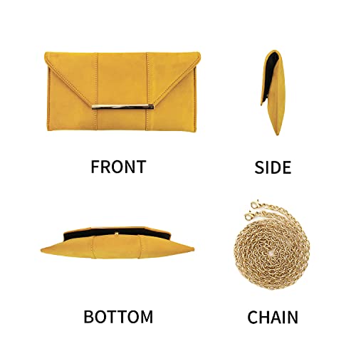 Image of JNB Faux Microsuede Envelope Clutch