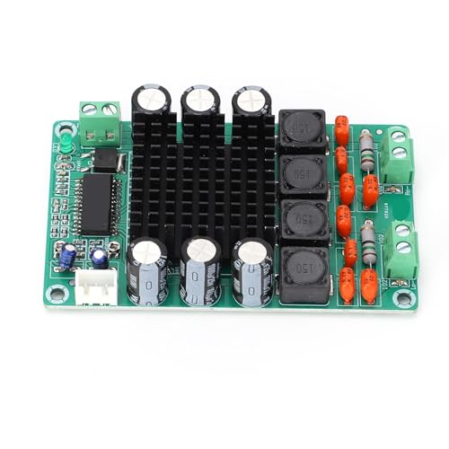 TK2050 Amplifier Board 2x50W Dual Channel Class T Digital Amplifier Board, HiFi Sound Audio Power Amplifier Module with Bass Control, DC12?28V
