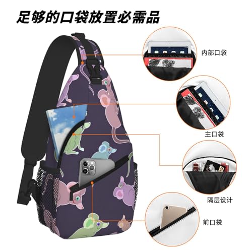 Mochila de pecho cómoda para viajes y senderismo unisex 6