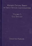  [Ashgate Critical Essays on Early English Lexicographers: Old English Volume 1] (By: Christine Franzen) [published: December, 2012]