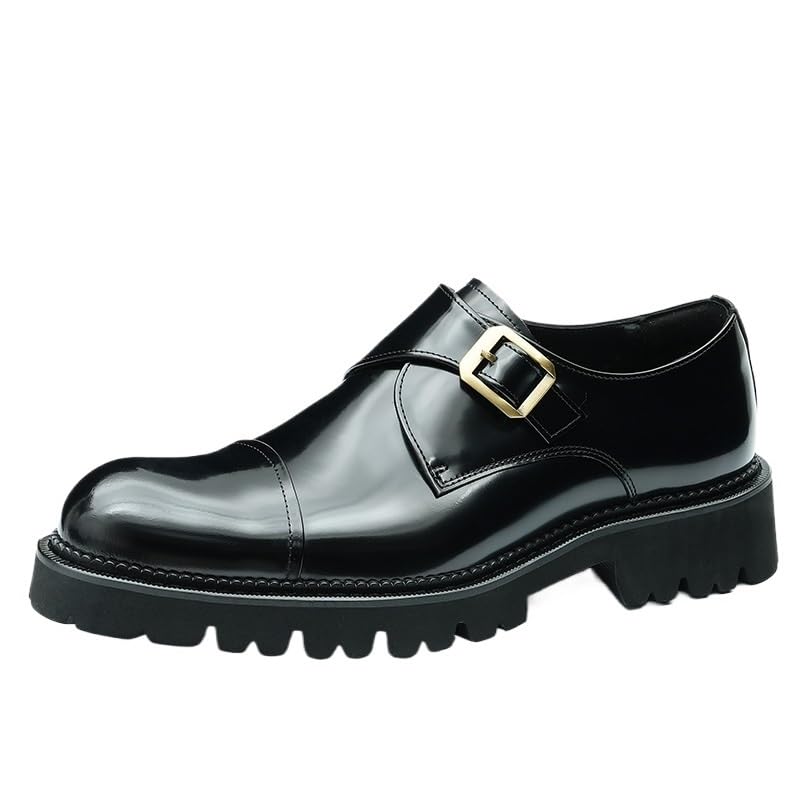 Oxford Mens Dress Shoes Classic Business Dress Men Shoes Platform Slip On Pointed Toe Leather Shoes for Men Men's Dress Loafers Shoes