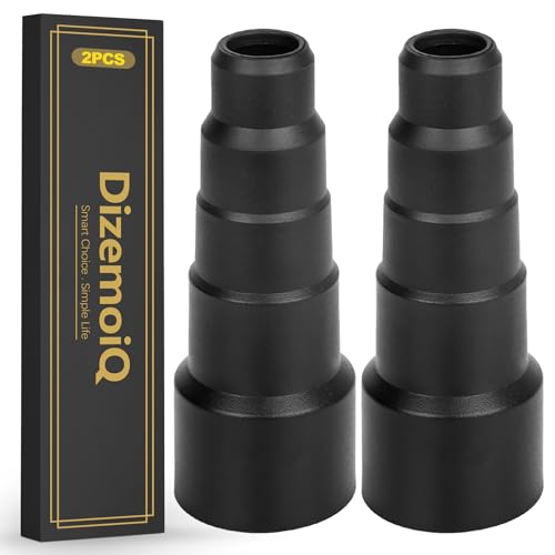 DizemoiQ 2 Stück Flexibler Staubsaugeradapter aus Gummi für Werkstattsauger Elektrowerkzeuge und Absauganlagen Ø 23-50mm als Schlauchreduzierung und Absaugadapter für Staubsauger