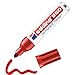Produktbild edding 550 Permanentmarker - rot - 1 Stift - Rundspitze 3-4 mm - wasserfest, schnell-trocknend - wischfest - für Karton, Kunststoff, Holz, Metall, Glas