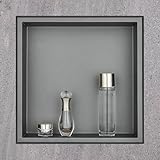 HANFU Niche Salle de Bain, Niche Murale Douche Seule Couche en Acier Inoxydable Souplesse ...