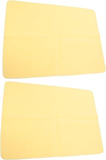 TOPBATHY 2 piezas Paños Absorbentes para Tapete Absorbente para Torno de Alfarería Base Estable para Moldeado y Recorte de Arcilla Color Amarillo Accesorios para Estudio de